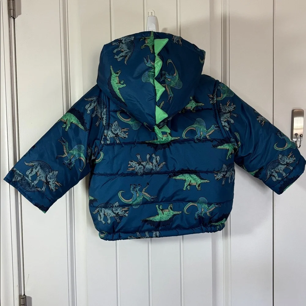 Carter’s Dinosaur Infant Winter Coat Size 18 Months
